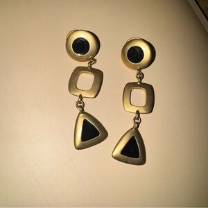 Vintage Avon geometric drop earrings